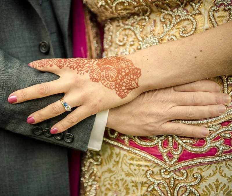 Couple celebrating engagement